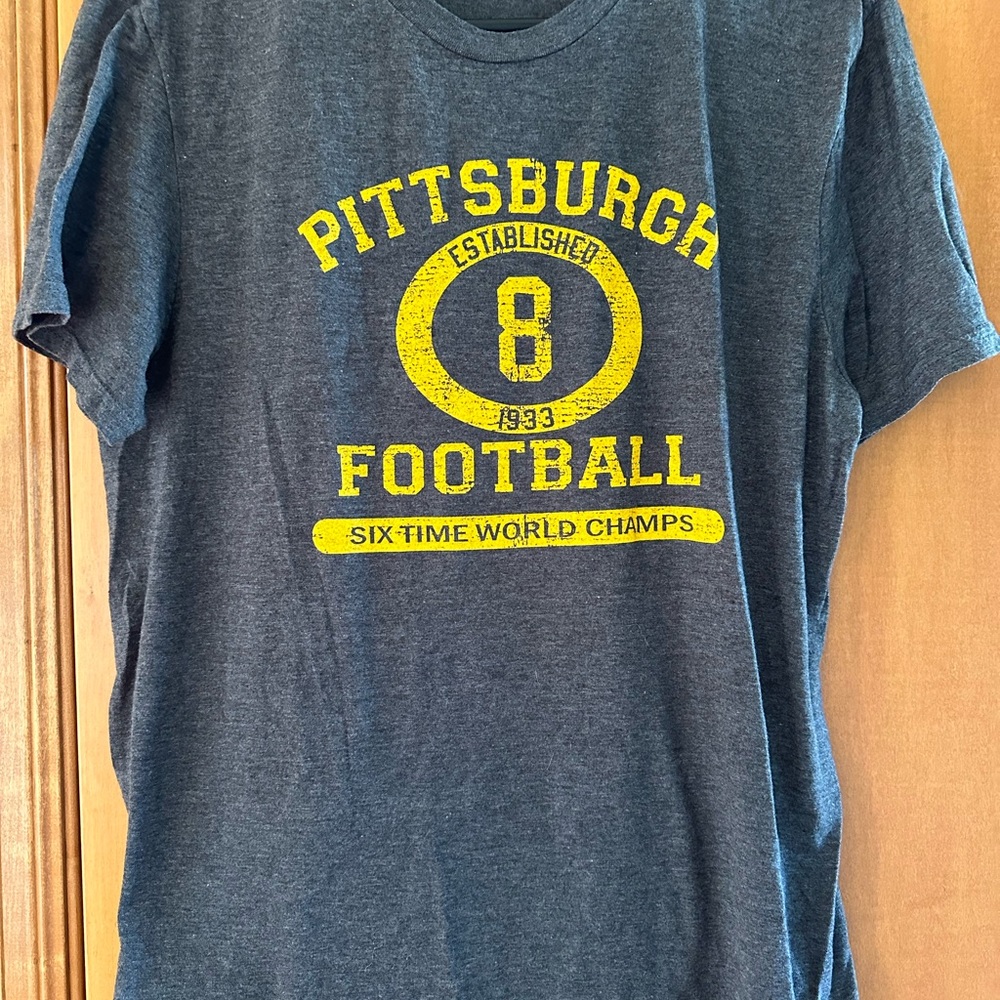 Pittsburgh Football Pickett 8 Graphic T-Shirt Gray Short Sleeve Mens Size L/XL
